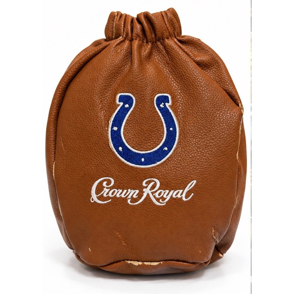 Crown Royal Indianapolis Colts Football Bottle Bag Case NFL Zipper Distressed